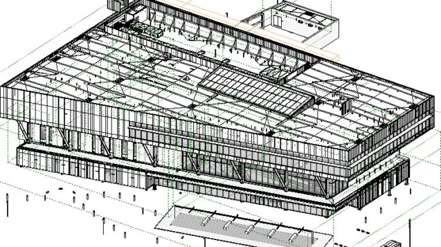 Sample of BIM sheet metal modeling.