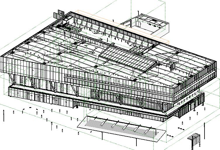 Sample of BIM sheet metal modeling.