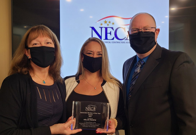 Kelar Pacific receives NECA Associate Member of the Year award