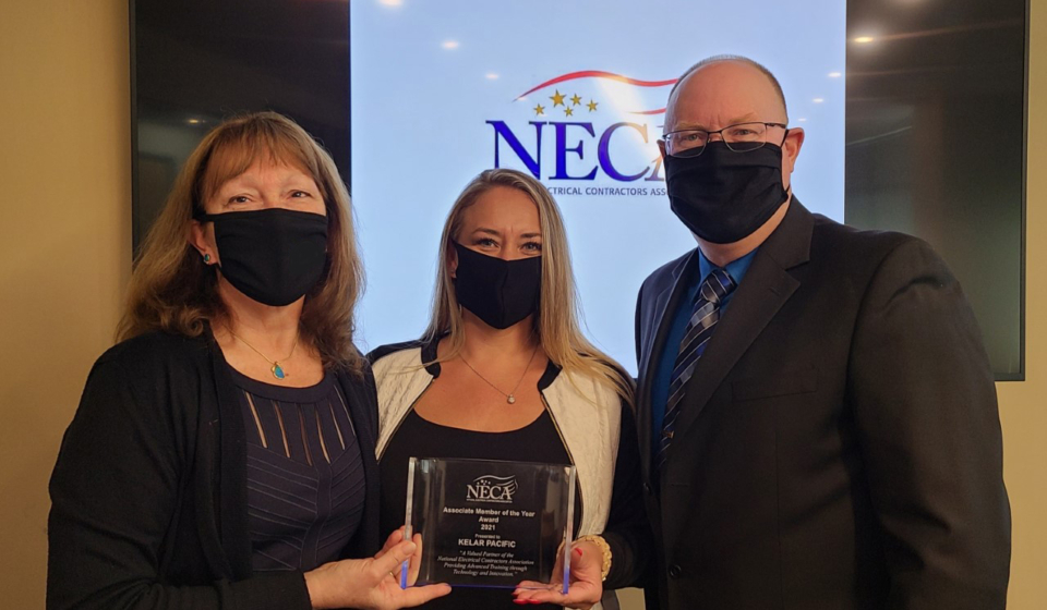 Kelar Pacific receives NECA Associate Member of the Year award
