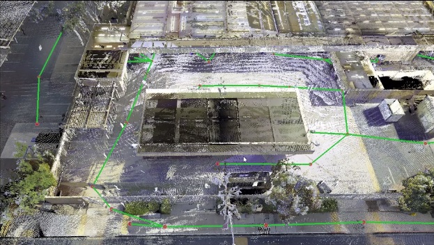 3D laser scanning of an education campus in preparation for renovation design.