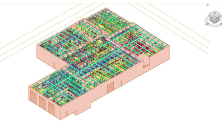 3D laser scan of plant - viewing the 3D model with piping.